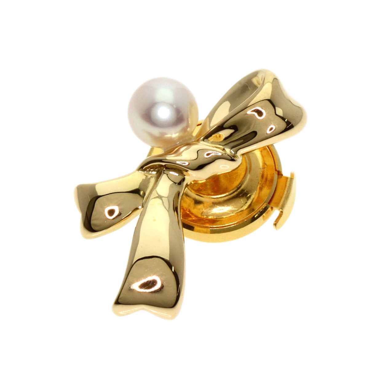 TASAKI Pearl Pearl Pin Brooch Brooch K18 Yellow Gold Ladies [Used]