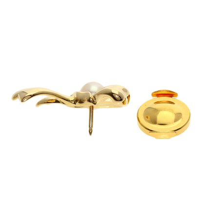TASAKI Pearl Pearl Pin Brooch Brooch K18 Yellow Gold Ladies [Used]