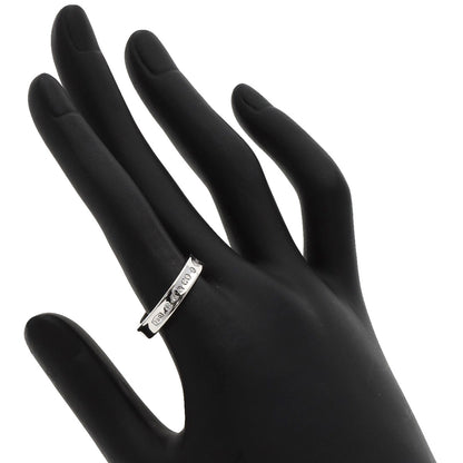 TIFFANY&Co. 1837 Narrow 2P Diamond Ring K18 White Gold Ladies [Used]