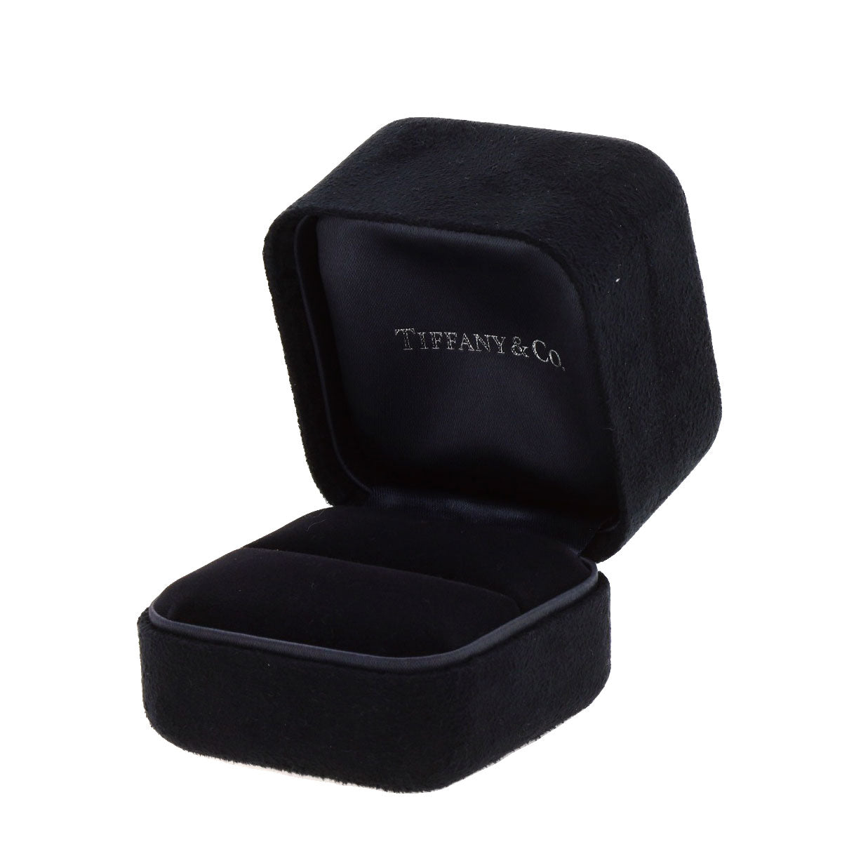 TIFFANY&Co. 1837 Narrow 2P Diamond Ring K18 White Gold Ladies [Used]