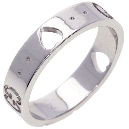 GUCCI Icon Amor # 7 Ring K18 White Gold Ladies [Used]