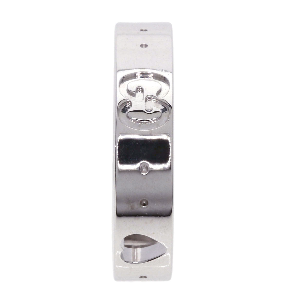 GUCCI Icon Amor # 7 Ring K18 White Gold Ladies [Used]