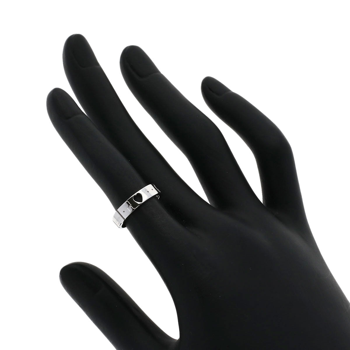 GUCCI Icon Amor # 7 Ring K18 White Gold Ladies [Used]