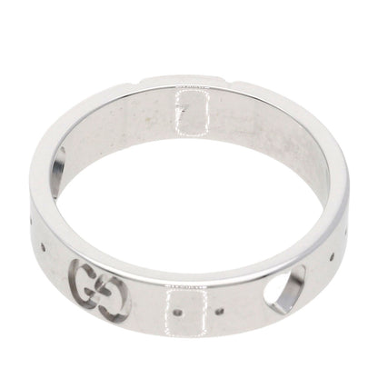 GUCCI Icon Amor # 7 Ring K18 White Gold Ladies [Used]
