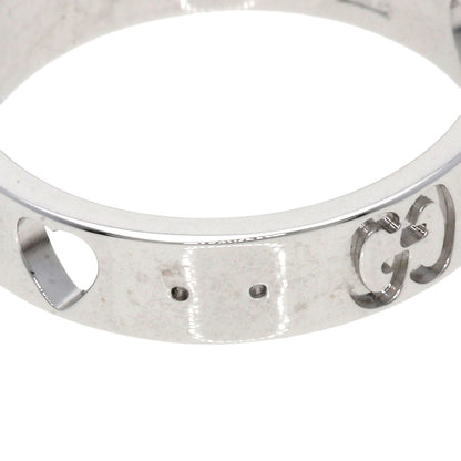 GUCCI Icon Amor # 7 Ring K18 White Gold Ladies [Used]