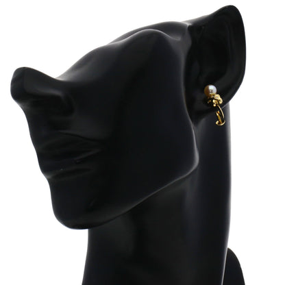 TASAKI Pearl Pearl Diamond One piece only Earring K18 Yellow Gold Ladies [Used]