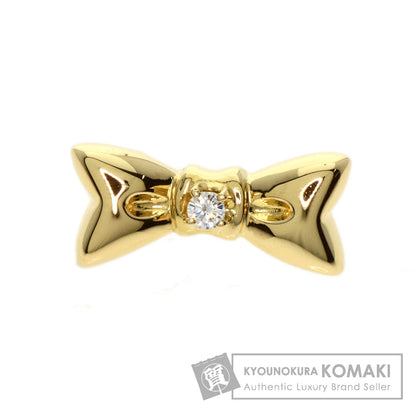 MIKIMOTO   Ribbon Diamond Pendant top  K18 Yellow Gold Ladies [Used]