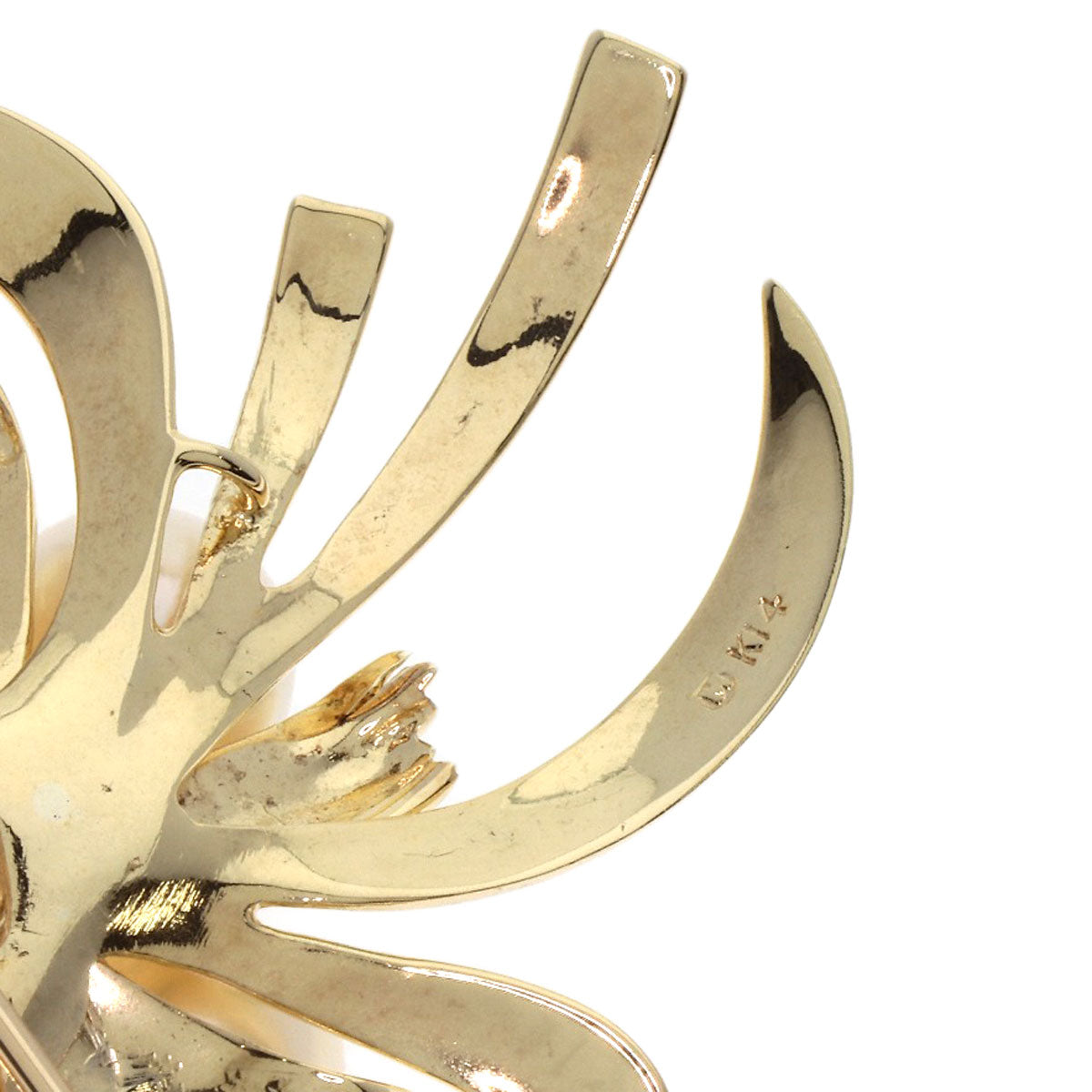 MIKIMOTO Pearl Pearl Brooch K14 Yellow Gold Ladies [Used]