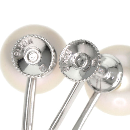 MIKIMOTO Pearl Pearl Earring K18 White Gold Ladies [Used]