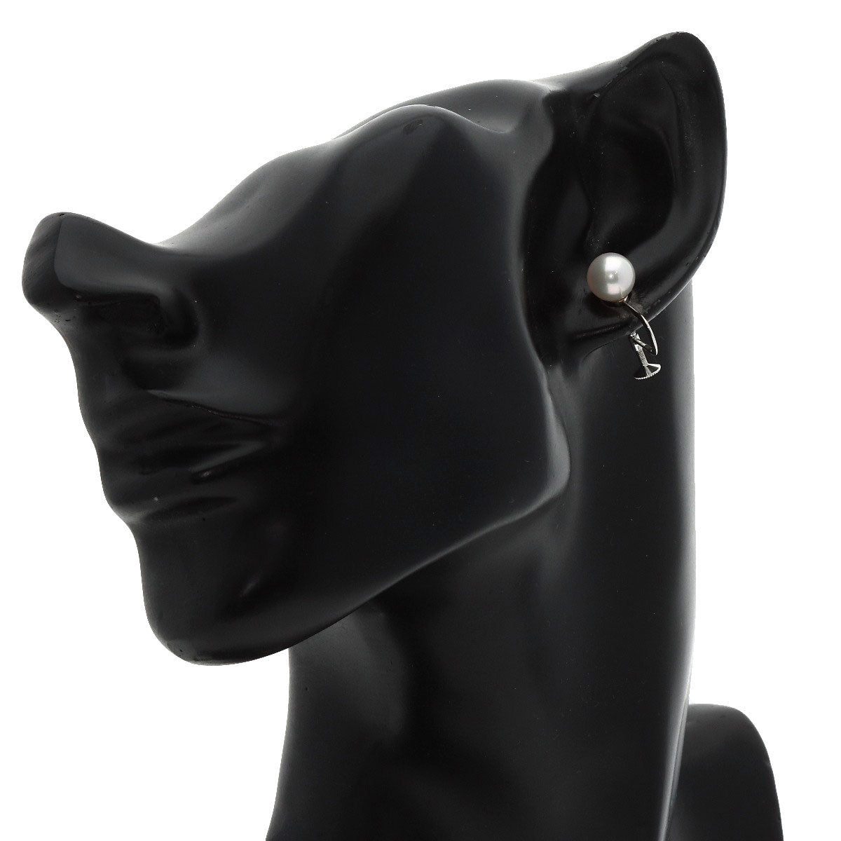 MIKIMOTO Pearl Pearl Earring K18 White Gold Ladies [Used]