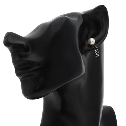 MIKIMOTO Pearl Pearl Earring K18 White Gold Ladies [Used]