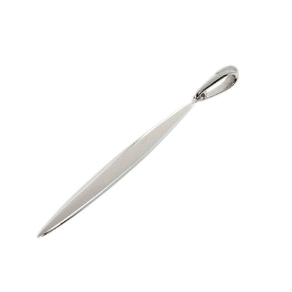 TIFFANY&Co. Feather motif Pendant top K18 White Gold Ladies [Used]