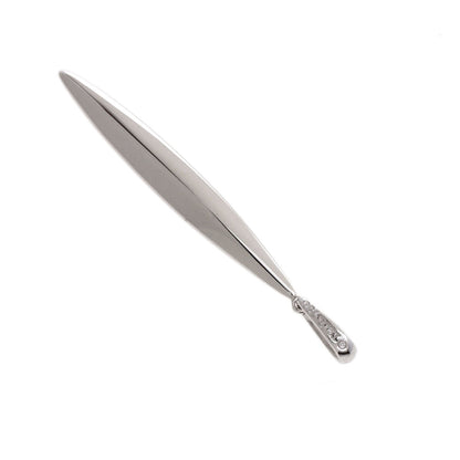 TIFFANY&Co. Feather motif Pendant top K18 White Gold Ladies [Used]