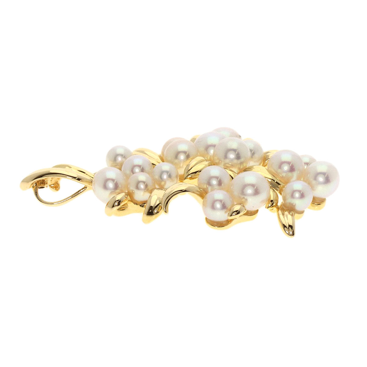 TASAKI PearlPearl Diamond Pendant top K18 Yellow Gold Ladies [Used]
