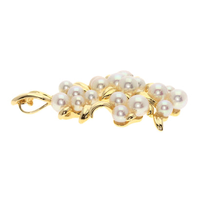 TASAKI PearlPearl Diamond Pendant top K18 Yellow Gold Ladies [Used]
