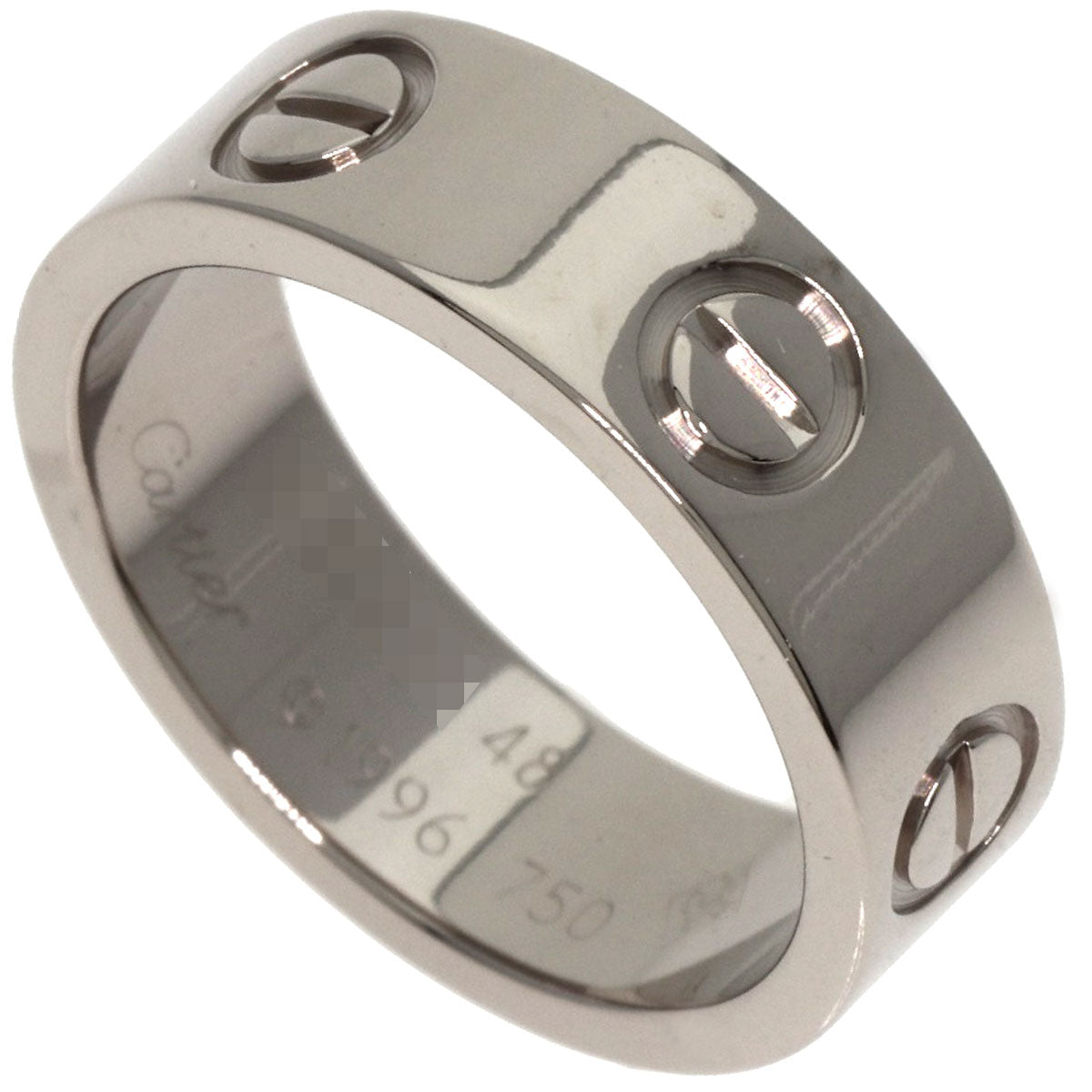 CARTIER love ring #48 Ring K18 White Gold Ladies [Used]