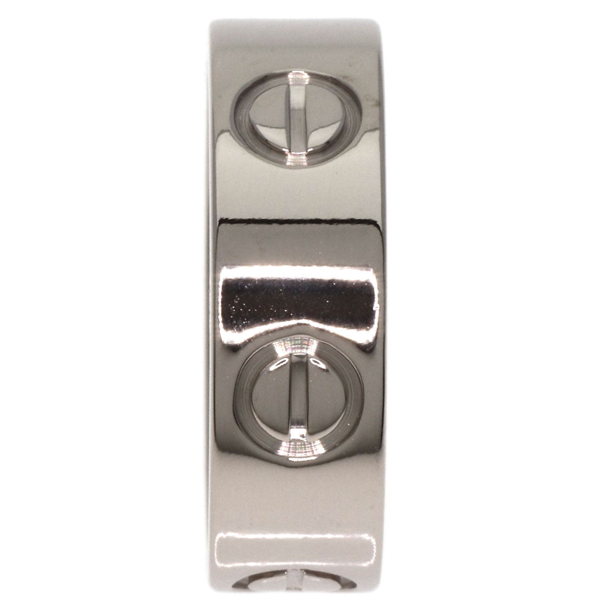 CARTIER love ring #48 Ring K18 White Gold Ladies [Used]