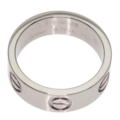 CARTIER love ring #48 Ring K18 White Gold Ladies [Used]