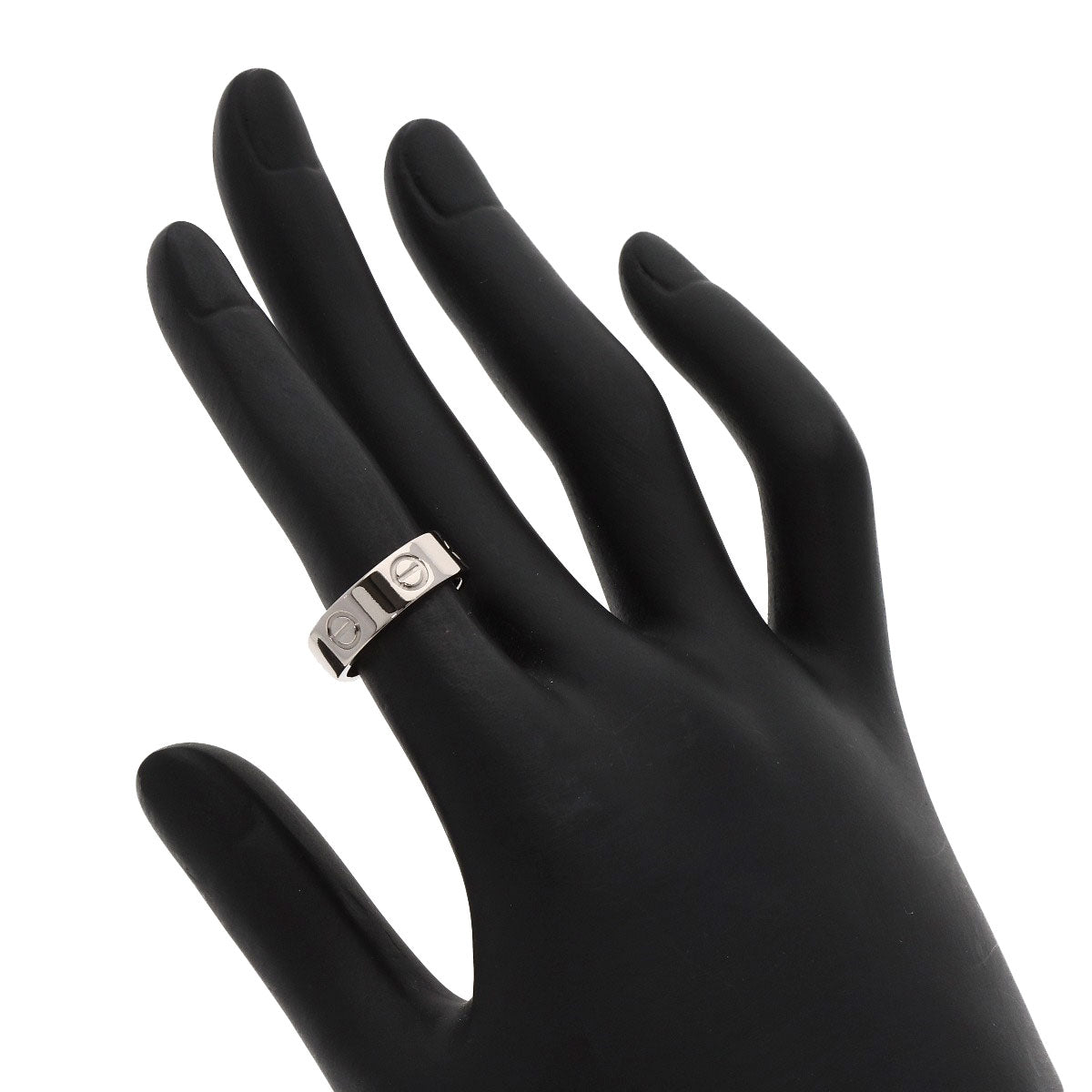 CARTIER love ring #48 Ring K18 White Gold Ladies [Used]