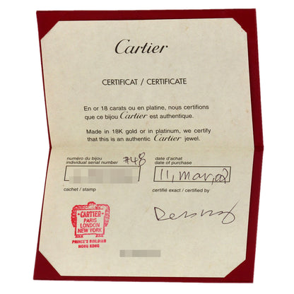 CARTIER love ring #48 Ring K18 White Gold Ladies [Used]