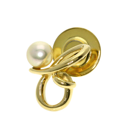 MIKIMOTO Pearl Pearl Brooch K18 Yellow Gold Ladies [Used]