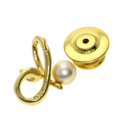 MIKIMOTO Pearl Pearl Brooch K18 Yellow Gold Ladies [Used]