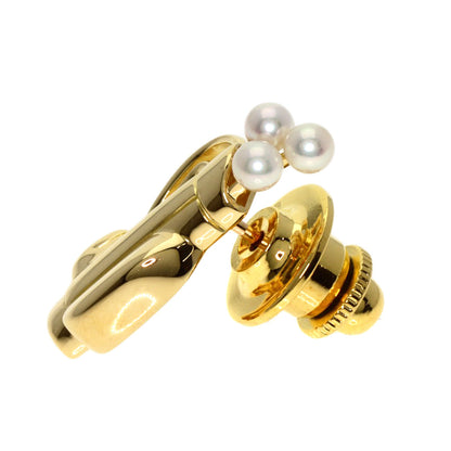 MIKIMOTO Golf Bag Pearl Pearl Pin Brooch Brooch K18 Yellow Gold Ladies [Used]