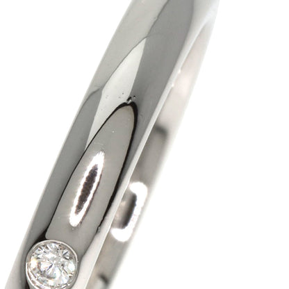 TIFFANY&Co. Stacking band ring 1P Diamond Ring Platinum PT950 Ladies [Used]