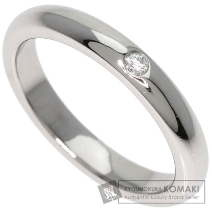 TIFFANY&Co. Stacking band ring 1P Diamond Ring Platinum PT950 Ladies [Used]