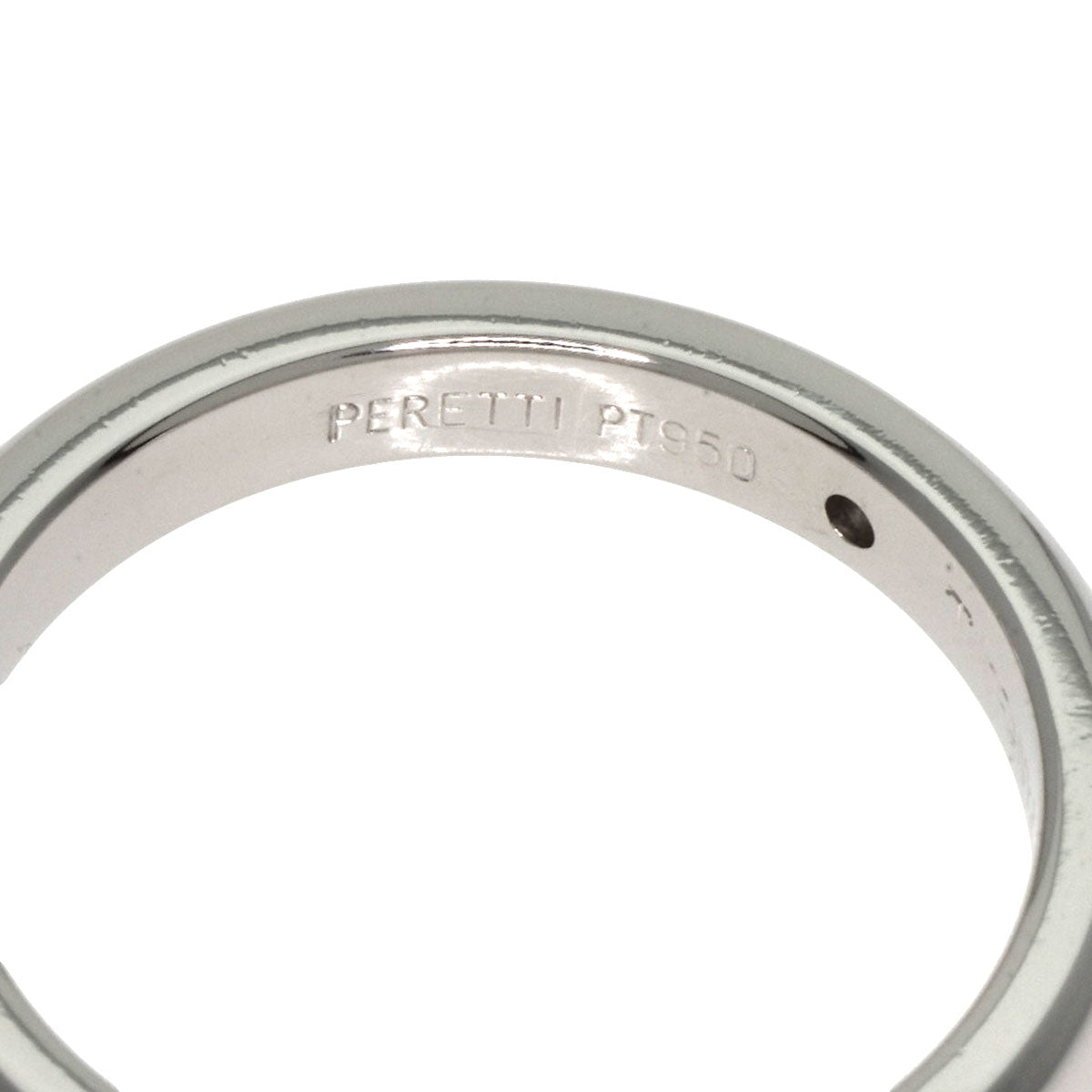 TIFFANY&Co. Stacking band ring 1P Diamond Ring Platinum PT950 Ladies [Used]