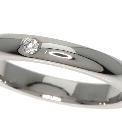 TIFFANY&Co. Stacking band ring 1P Diamond Ring Platinum PT950 Ladies [Used]