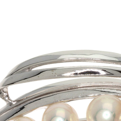 MIKIMOTO Pearl Pearl Brooch K14 White Gold Ladies [Used]
