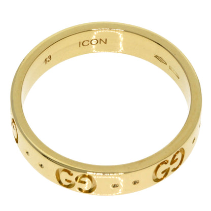 GUCCI Icon # 13 Ring K18 Yellow Gold Ladies [Used]