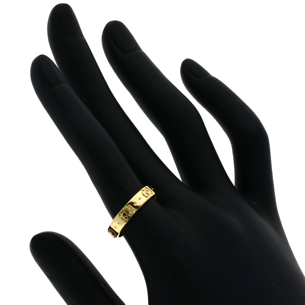 GUCCI Icon # 13 Ring K18 Yellow Gold Ladies [Used]