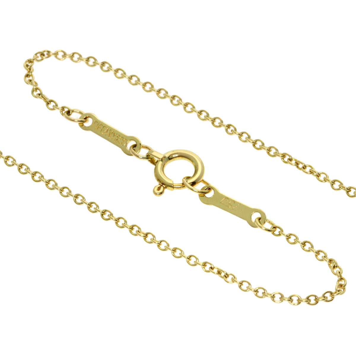 TIFFANY&Co. Open heart Necklace K18 Yellow Gold Ladies [Used]