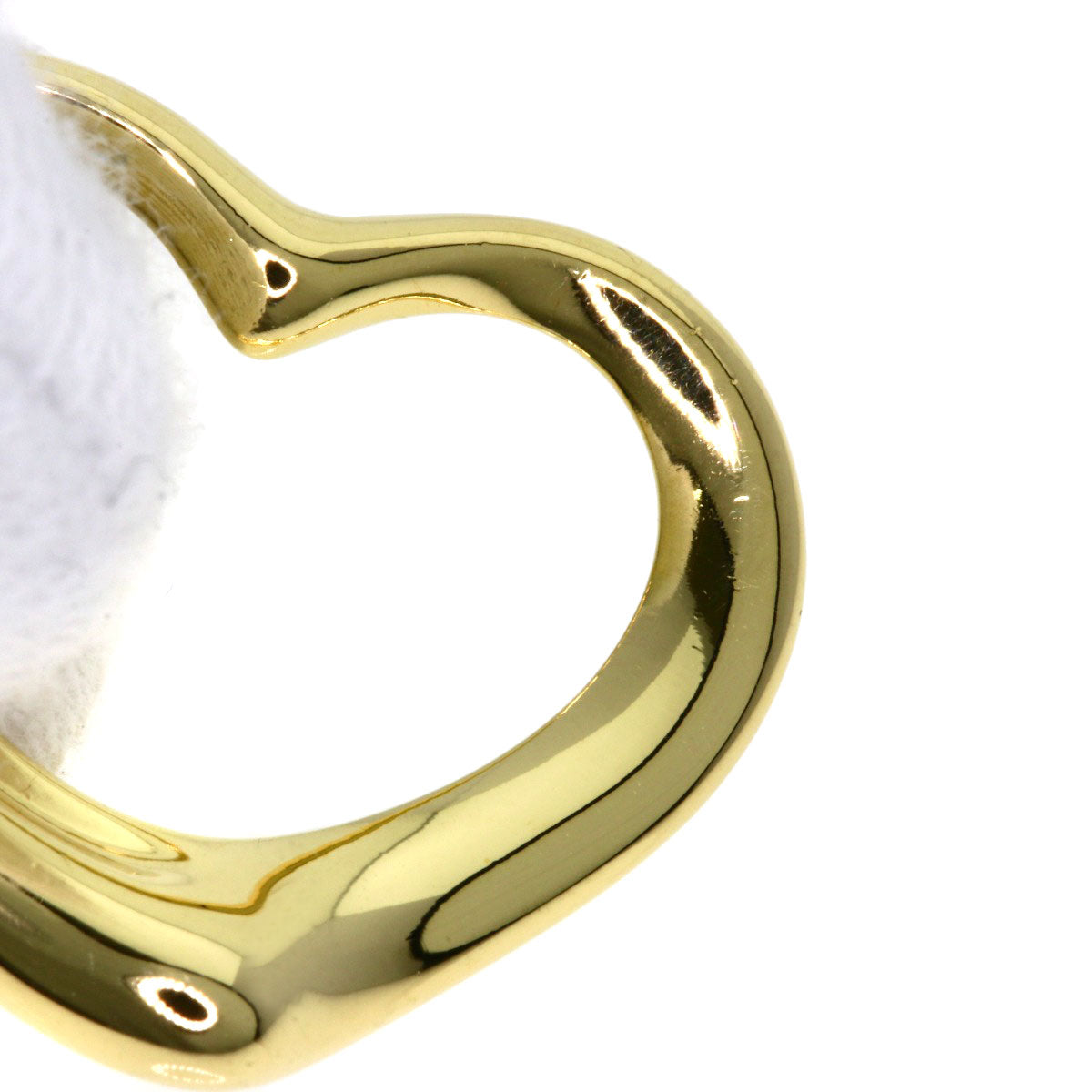 TIFFANY&Co. Open heart Necklace K18 Yellow Gold Ladies [Used]