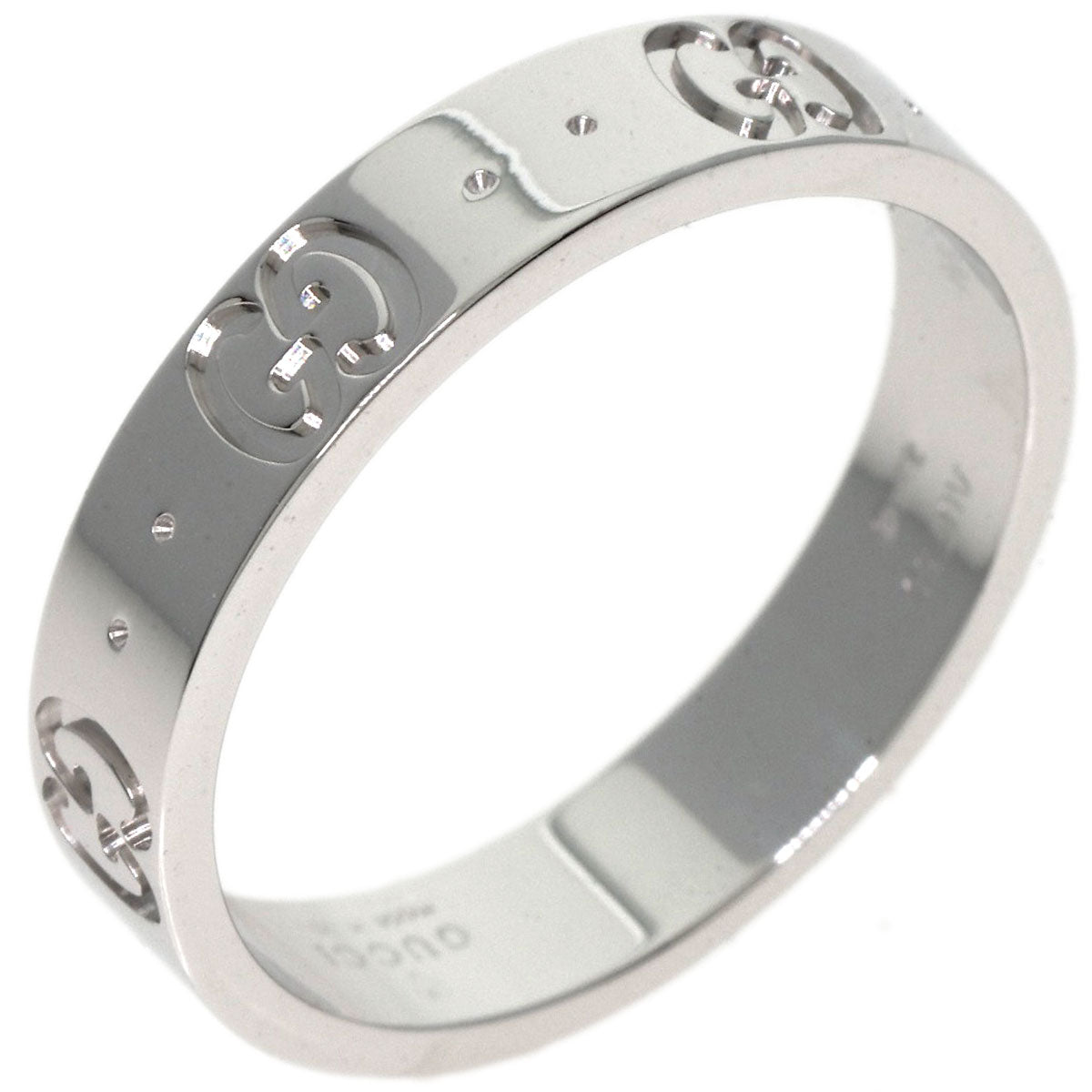 GUCCI Icon # 13 Ring K18 White Gold Ladies [Used]