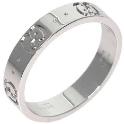 GUCCI Icon # 13 Ring K18 White Gold Ladies [Used]