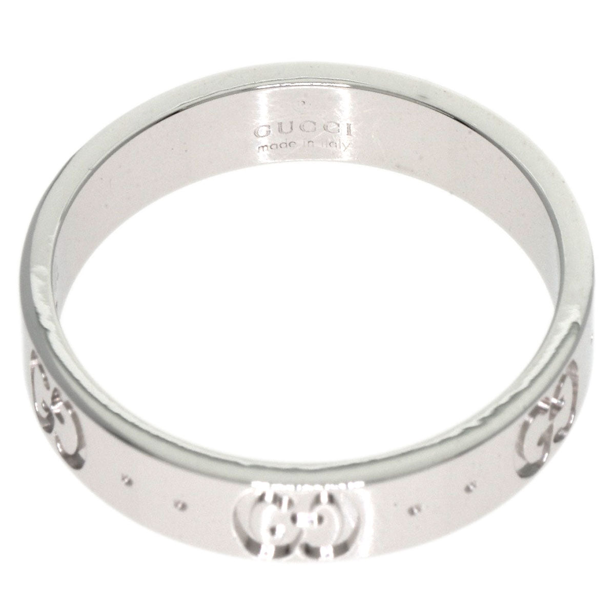 GUCCI Icon # 13 Ring K18 White Gold Ladies [Used]