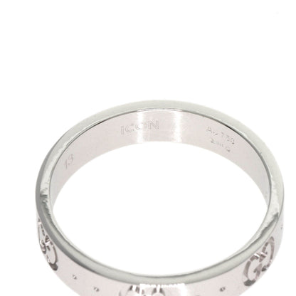 GUCCI Icon # 13 Ring K18 White Gold Ladies [Used]