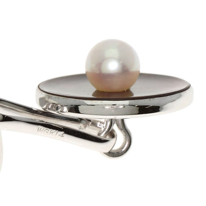 MIKIMOTO Pearl Pearl Shell cuffs K14 White Gold mens [Used]