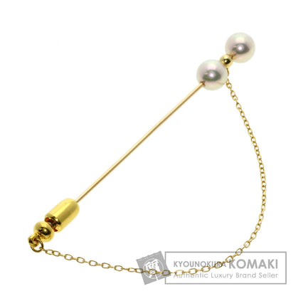 MIKIMOTO Pearl Pearl Brooch K18 Yellow Gold Ladies [Used]