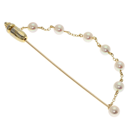 MIKIMOTO Pearl Pearl Brooch K14 Yellow Gold Gold PlatedLadies [Used]