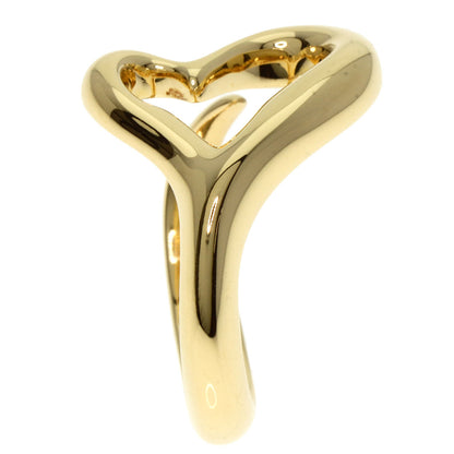 TIFFANY&Co. Open heart Ring K18 Yellow Gold Ladies [Used]