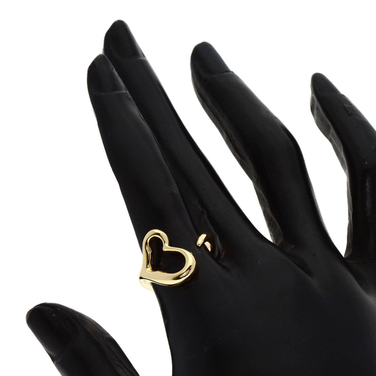 TIFFANY&Co. Open heart Ring K18 Yellow Gold Ladies [Used]