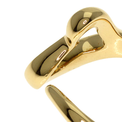 TIFFANY&Co. Open heart Ring K18 Yellow Gold Ladies [Used]