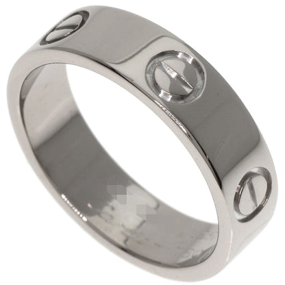 CARTIER   love ring #55 Ring  K18 White Gold Ladies [Used]