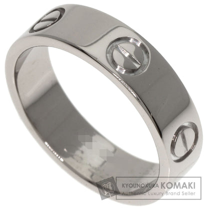CARTIER   love ring #55 Ring  K18 White Gold Ladies [Used]