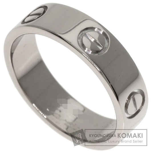 CARTIER   love ring #55 Ring  K18 White Gold Ladies [Used]