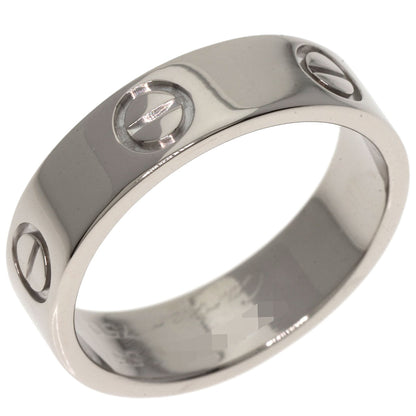 CARTIER   love ring #55 Ring  K18 White Gold Ladies [Used]